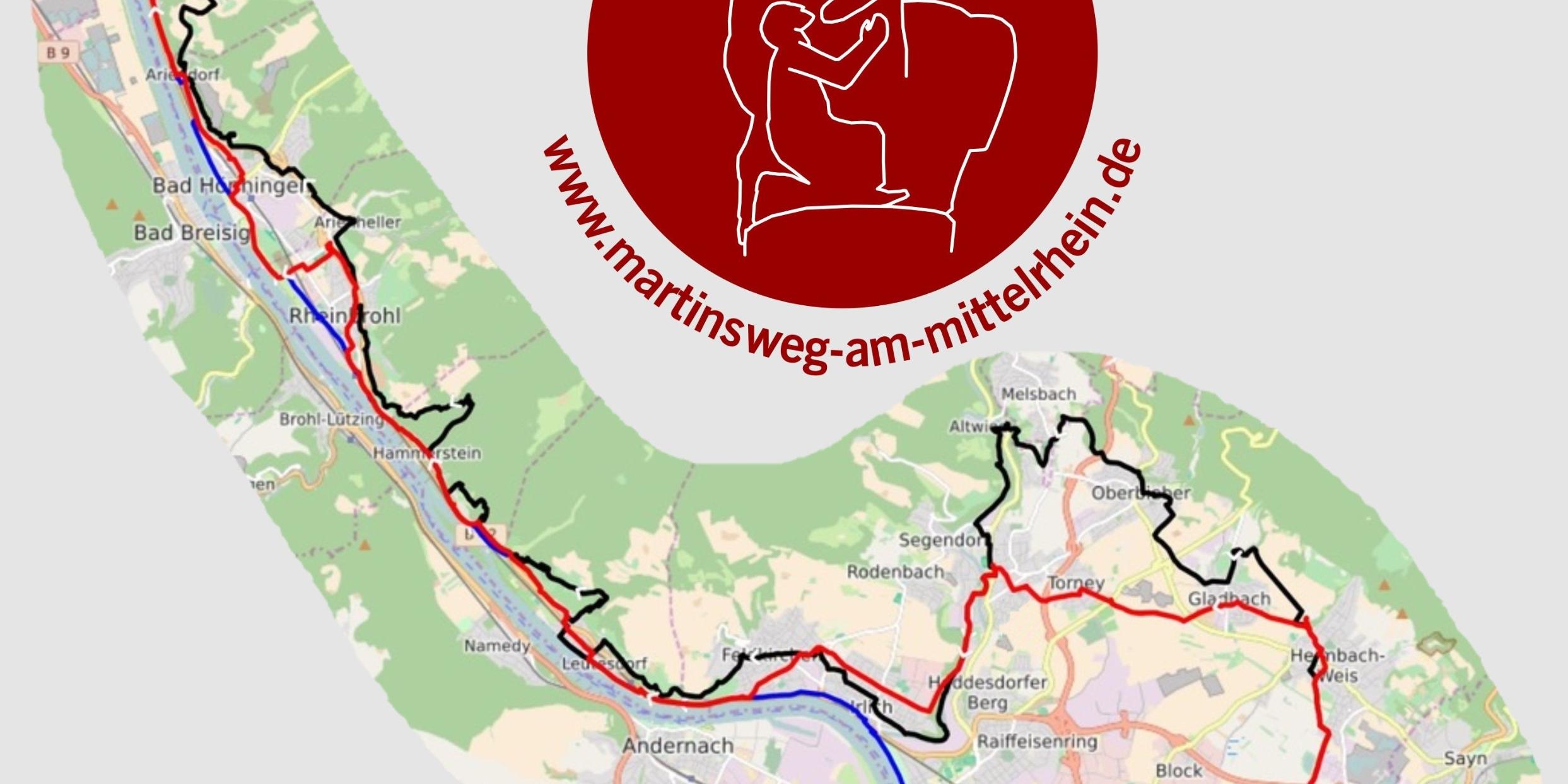 Zuordnung der Martinsimpulse zu den Orten der Wegstrecke